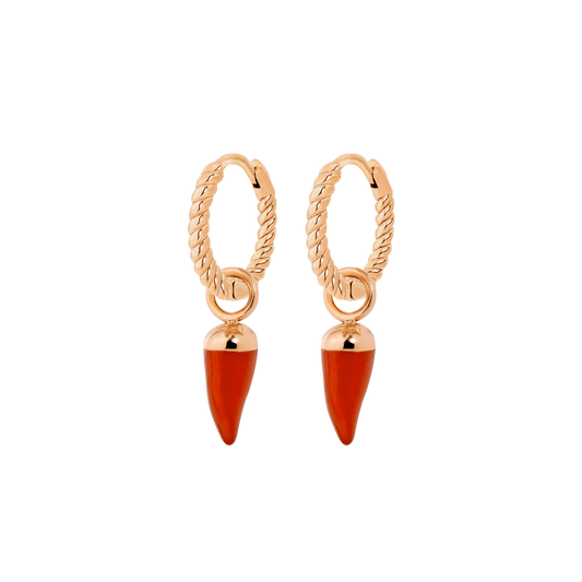 Hot 'n' Spicy Twisted Hoop Set Baby Roségold