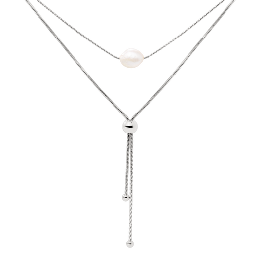 Minimalistic Elegance Necklace Bundle Silber