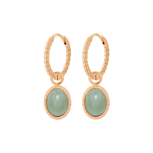 Vintage Tones Twisted Hoop Set Small Roségold