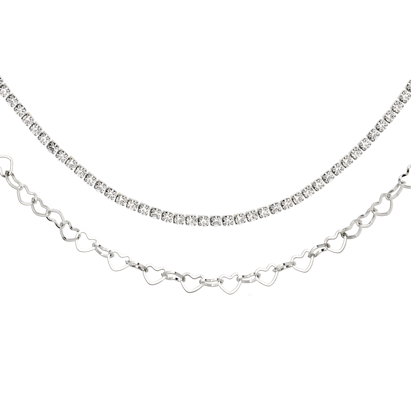 Glam Lover Necklace Bundle Silber