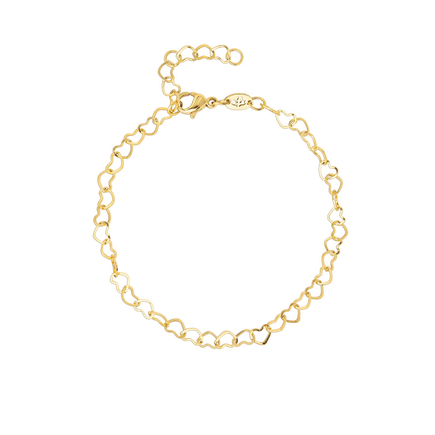 Heart after Heart Bracelet Gold