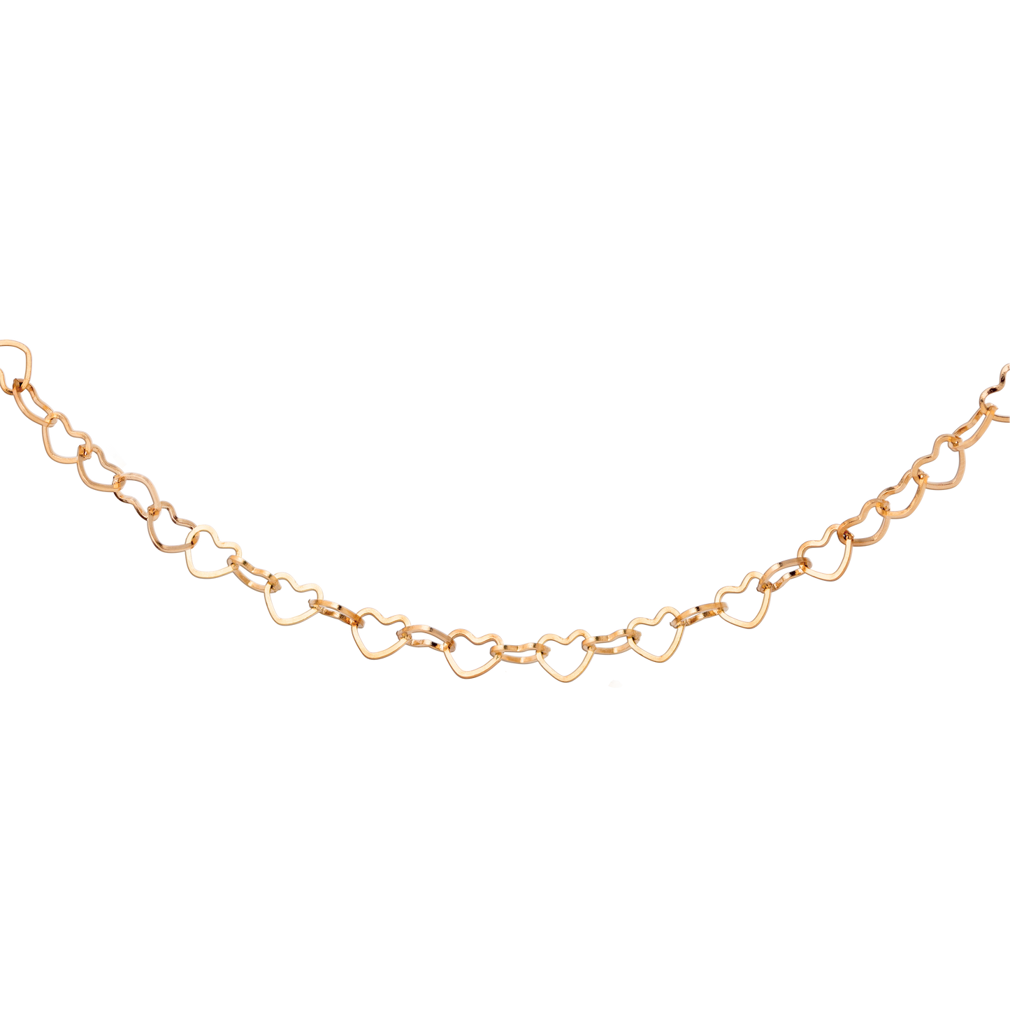 Heart after Heart Necklace Roségold