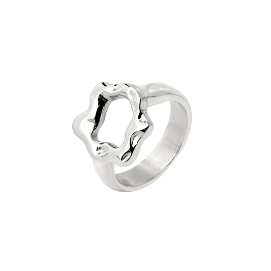 Melting Donut Ring Silber