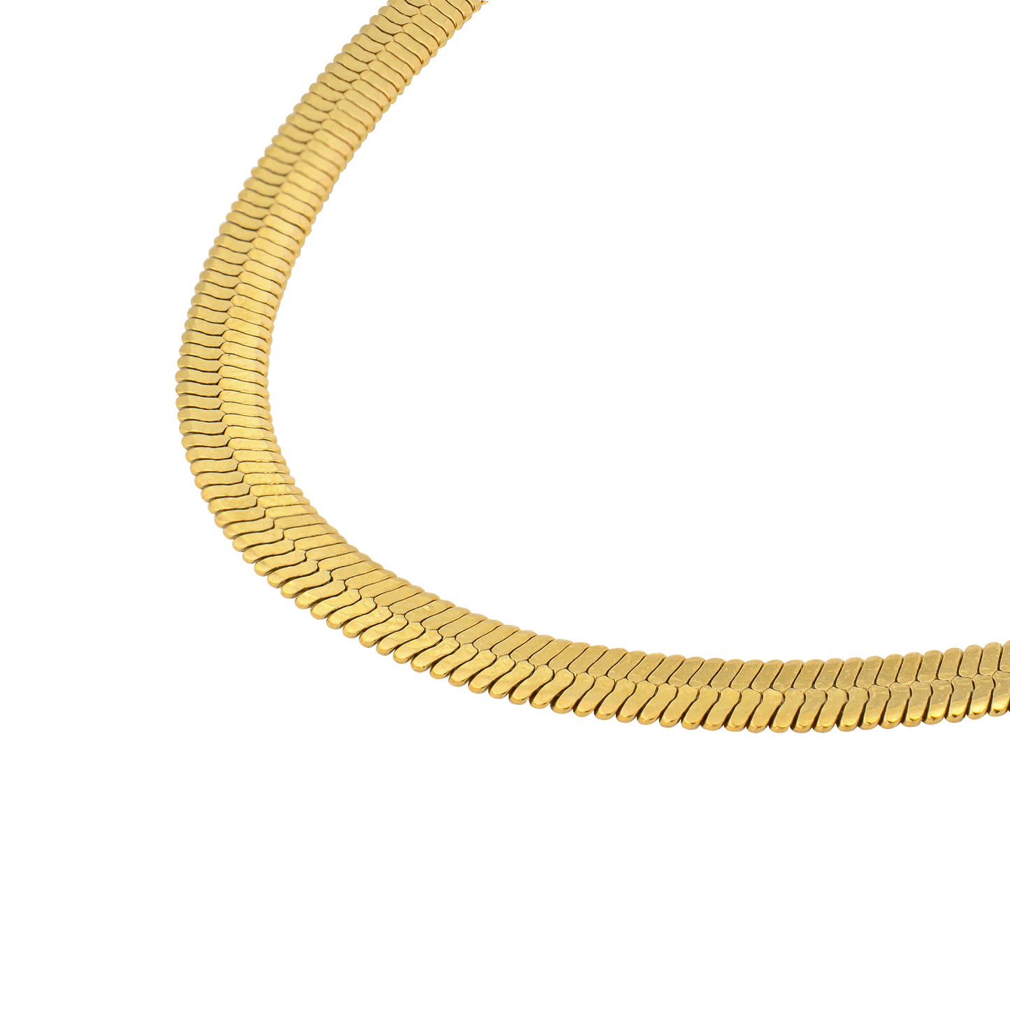 Slim Herringbone Bracelet Gold