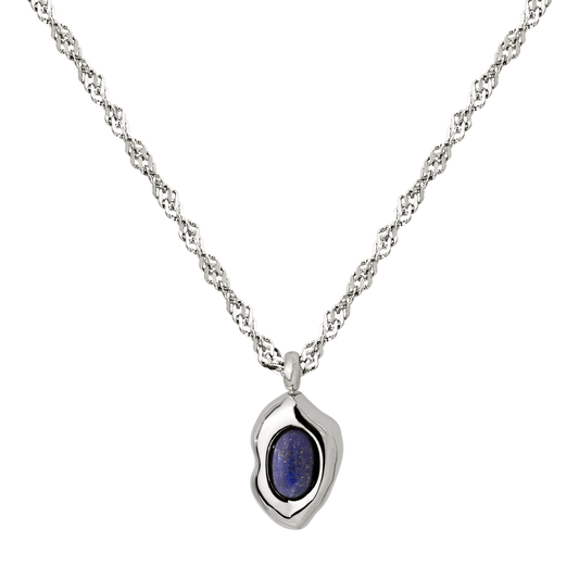 Blue Breeze Necklace Silber