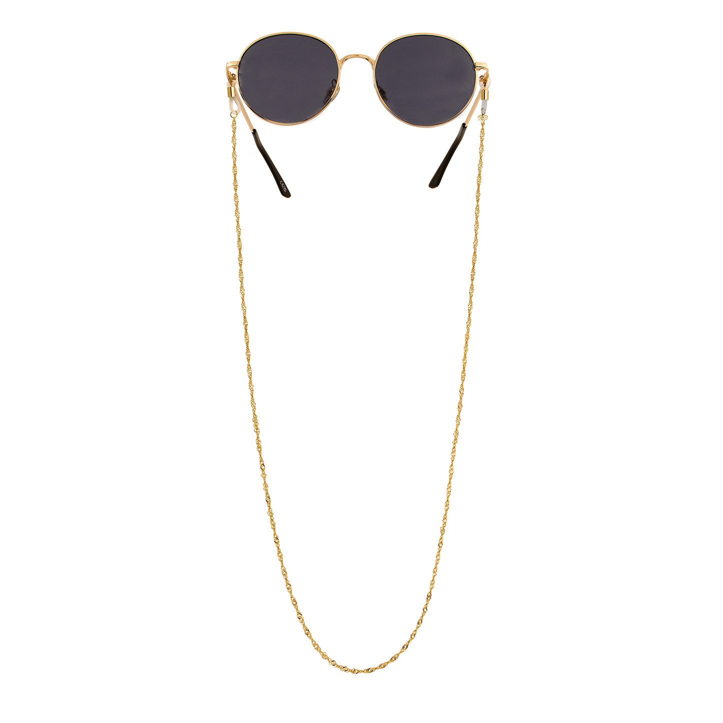 Curly Twist Sunglasses Chain Gold