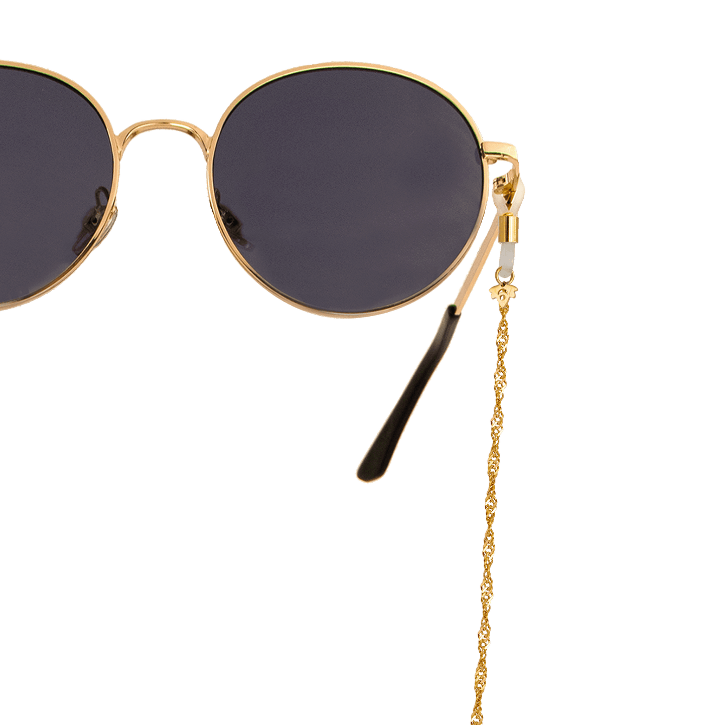 Curly Twist Sunglasses Chain Gold