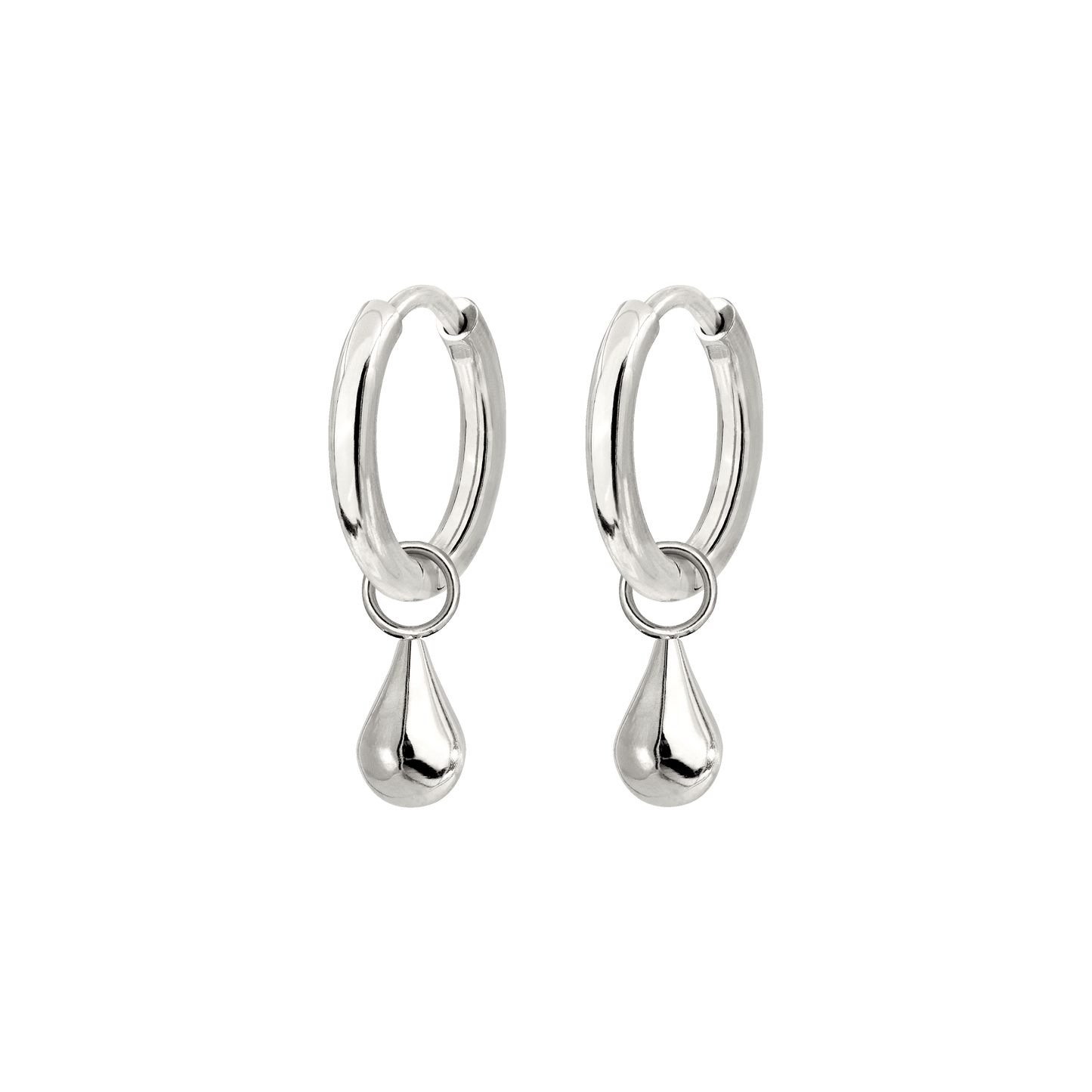 Drop it Hoop Set Small Silber