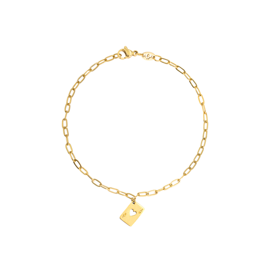Ace Up the Sleeve Bracelet Gold