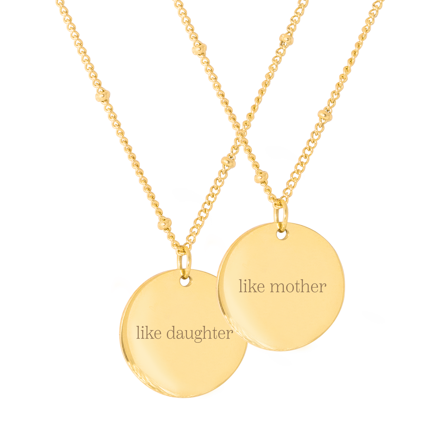 Mother & Daughter Necklace Bundle Gold