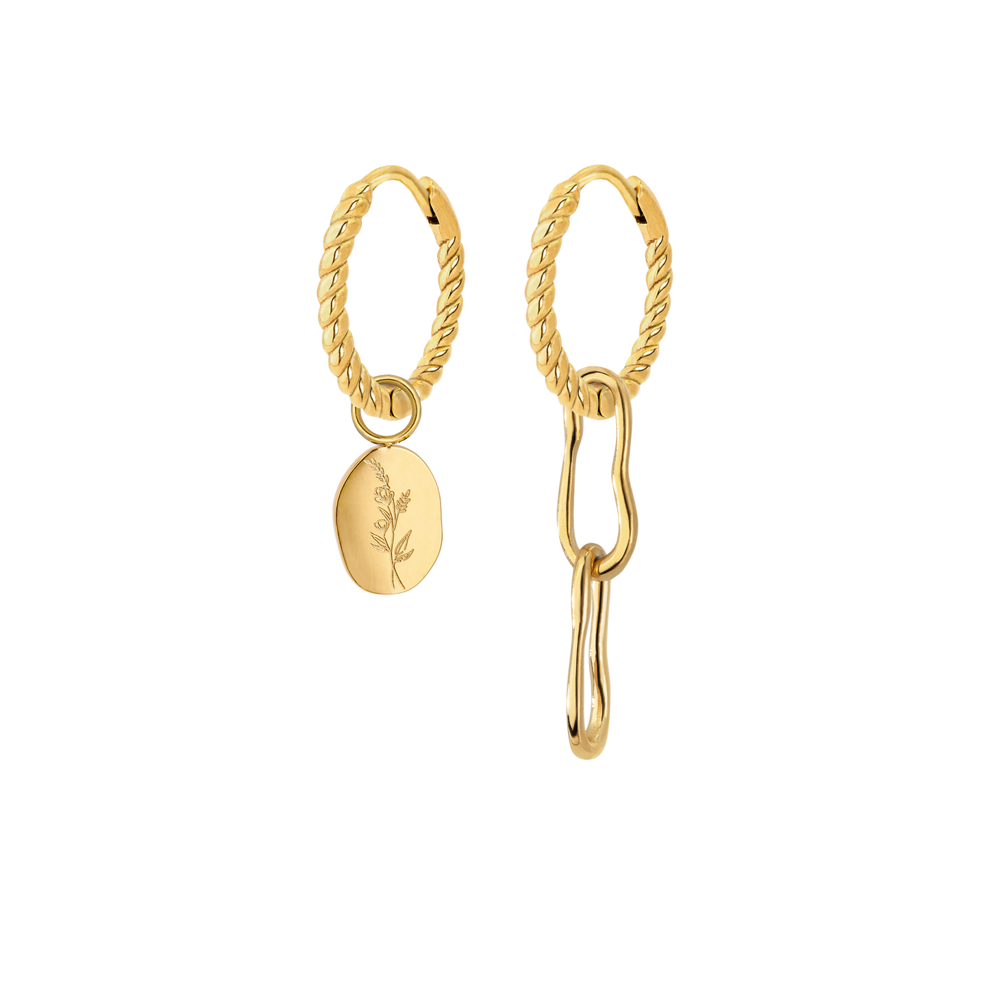 Twisted Hoop Set Small