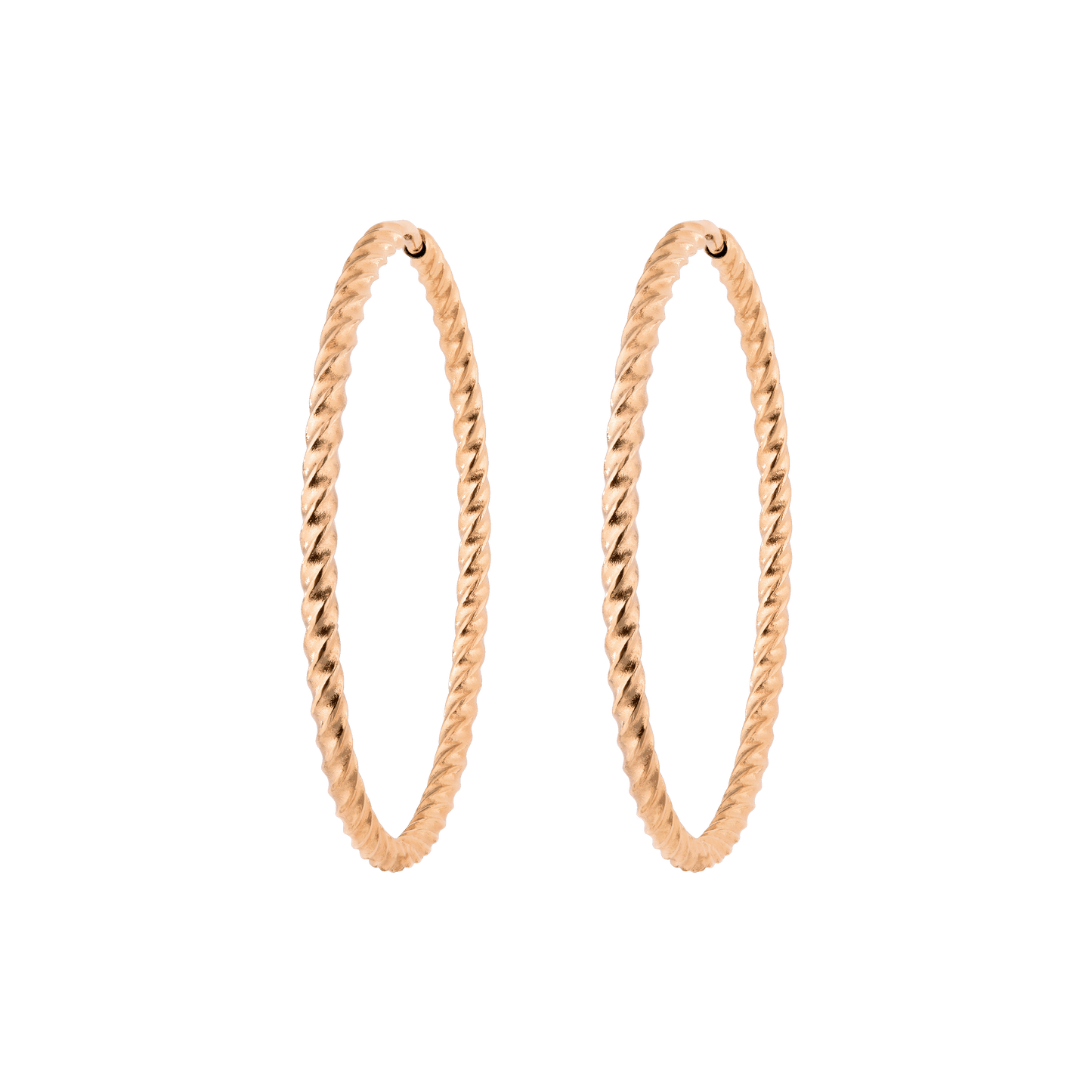Twisted Hoops Extra Large Roségold