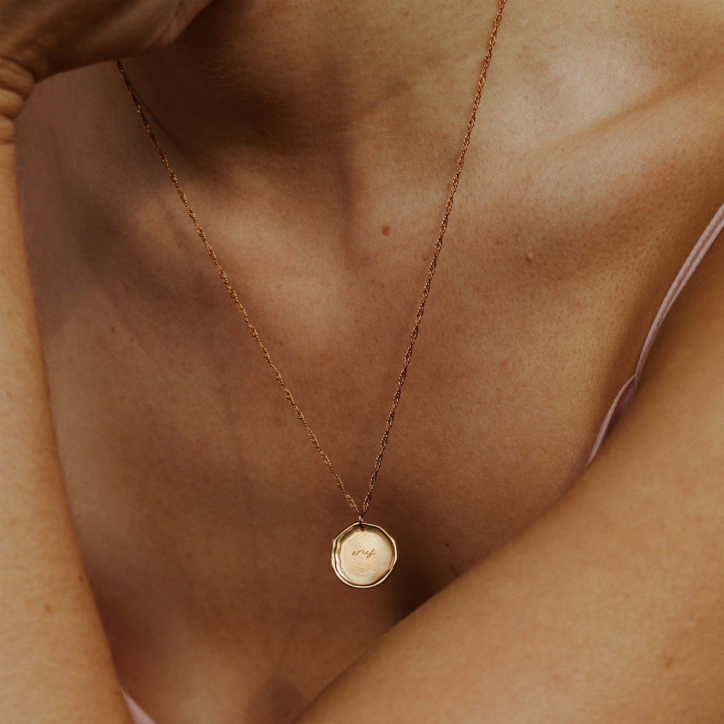 Zodiac Necklace – Aries / Widder Roségold