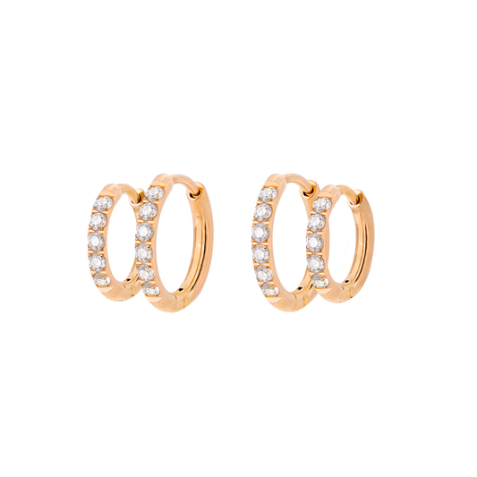 Glimmer Hoop Bundle Roségold