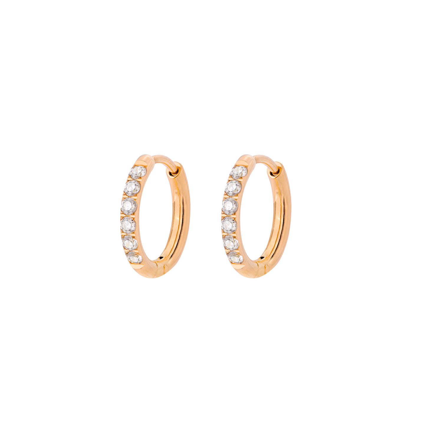 Glimmer Hoops Small Roségold