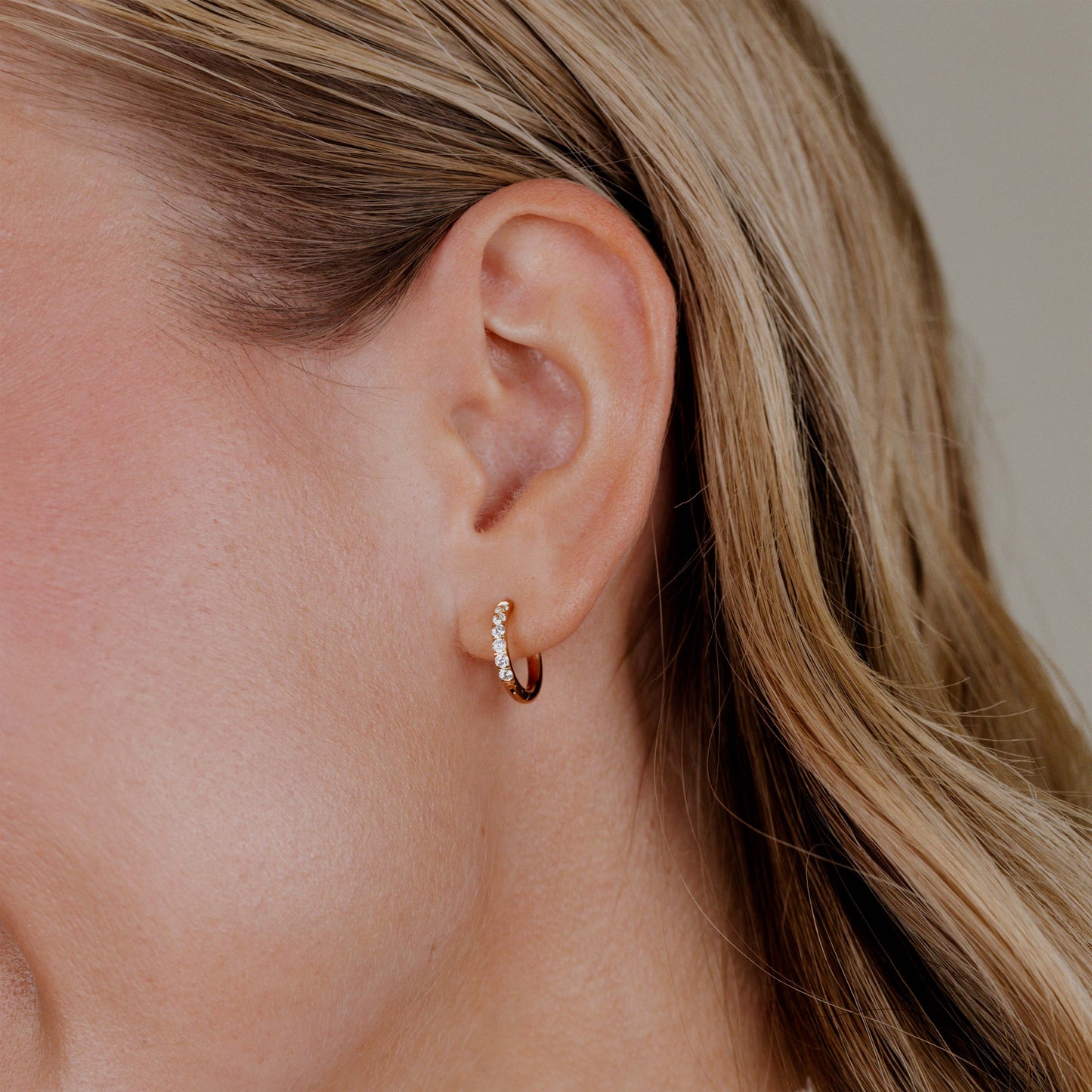 Glimmer Hoops Small Roségold