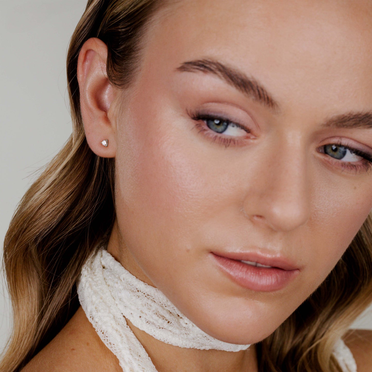 Glimmer Studs Silber