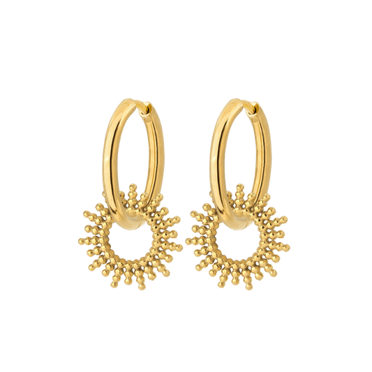 Sunny Hoop Set Medium Gold