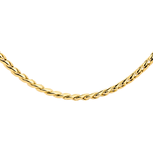 Spiral Links Necklace Gold