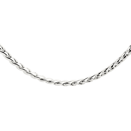 Spiral Links Necklace Silber
