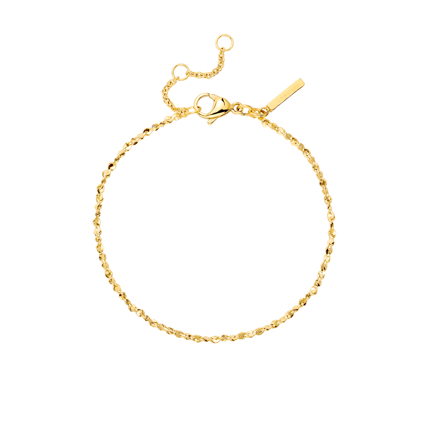 Tinsel Chain Bracelet Gold