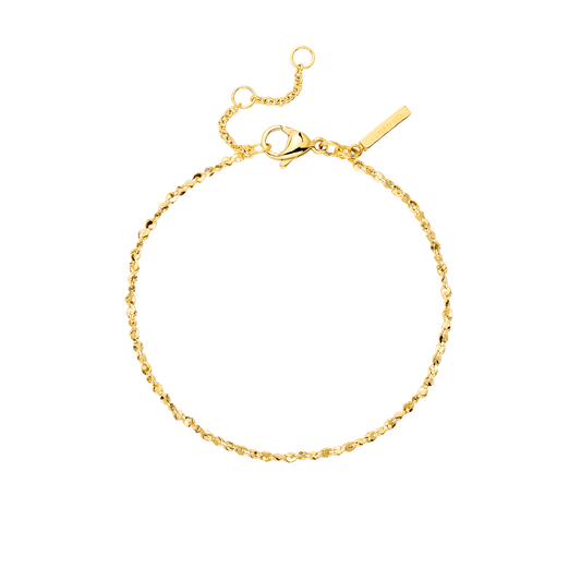 Tinsel Chain Bracelet Gold