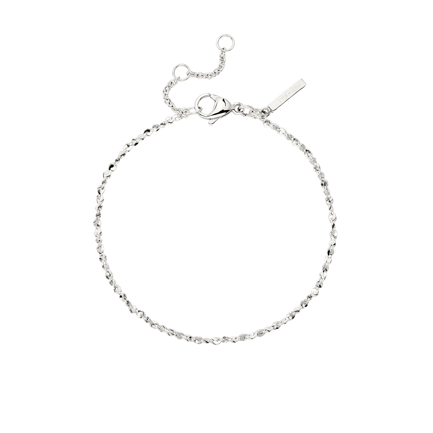 Tinsel Chain Bracelet Silber