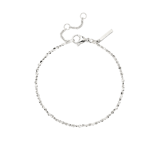 Tinsel Chain Bracelet Silber