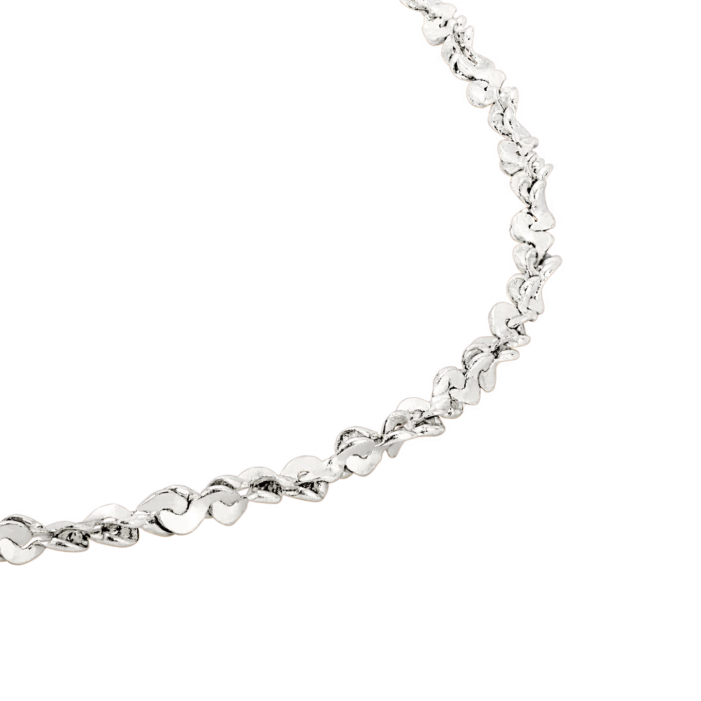 Tinsel Chain Necklace Silber