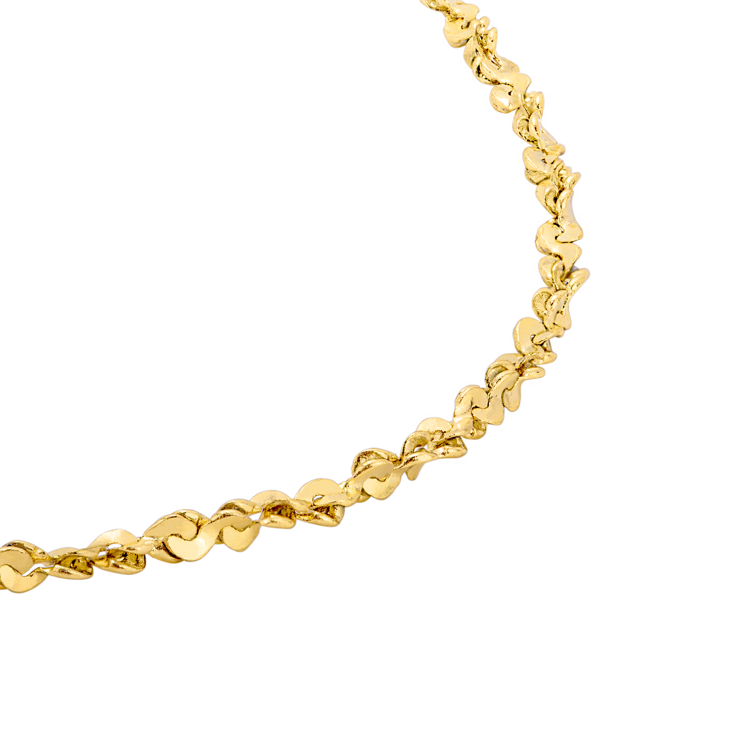 Tinsel Chain Bracelet Gold