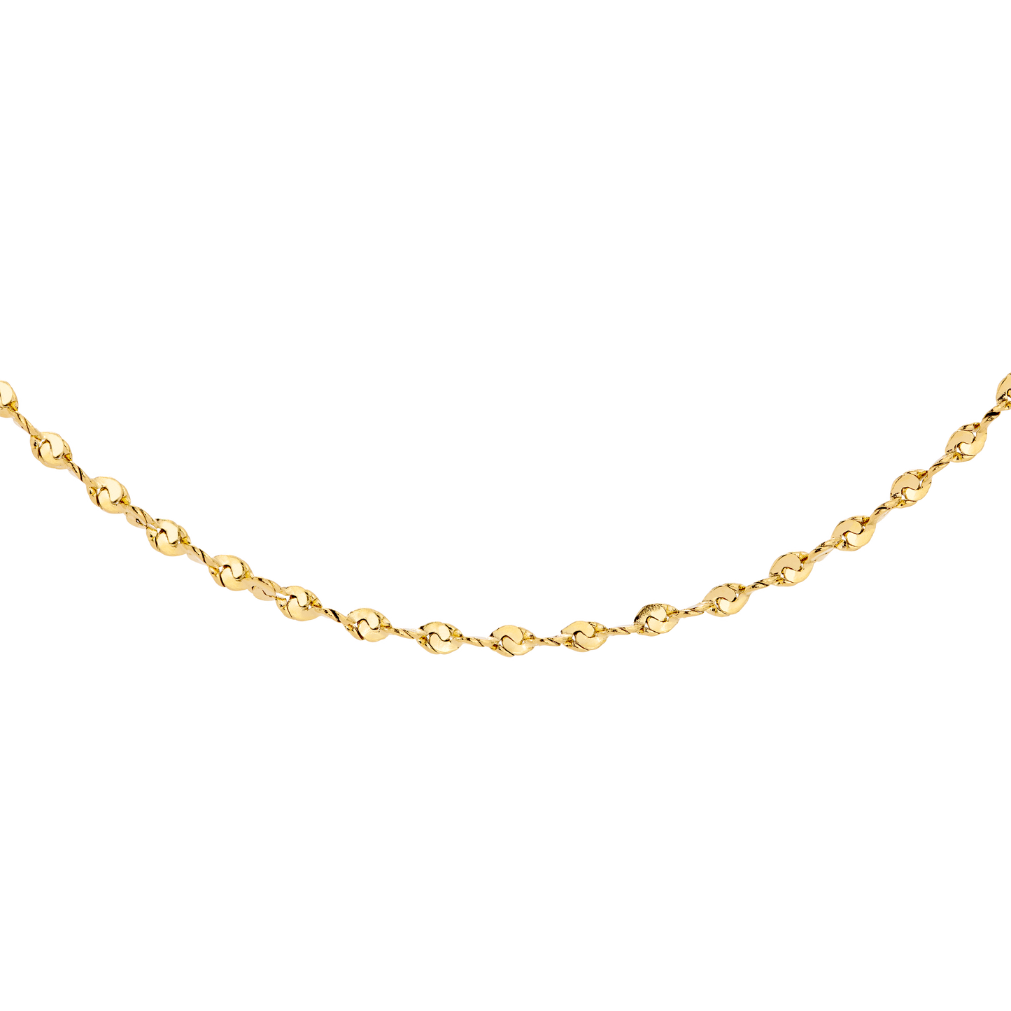 Tinsel Chain Necklace Gold