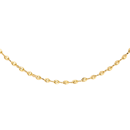 Tinsel Chain Necklace Gold