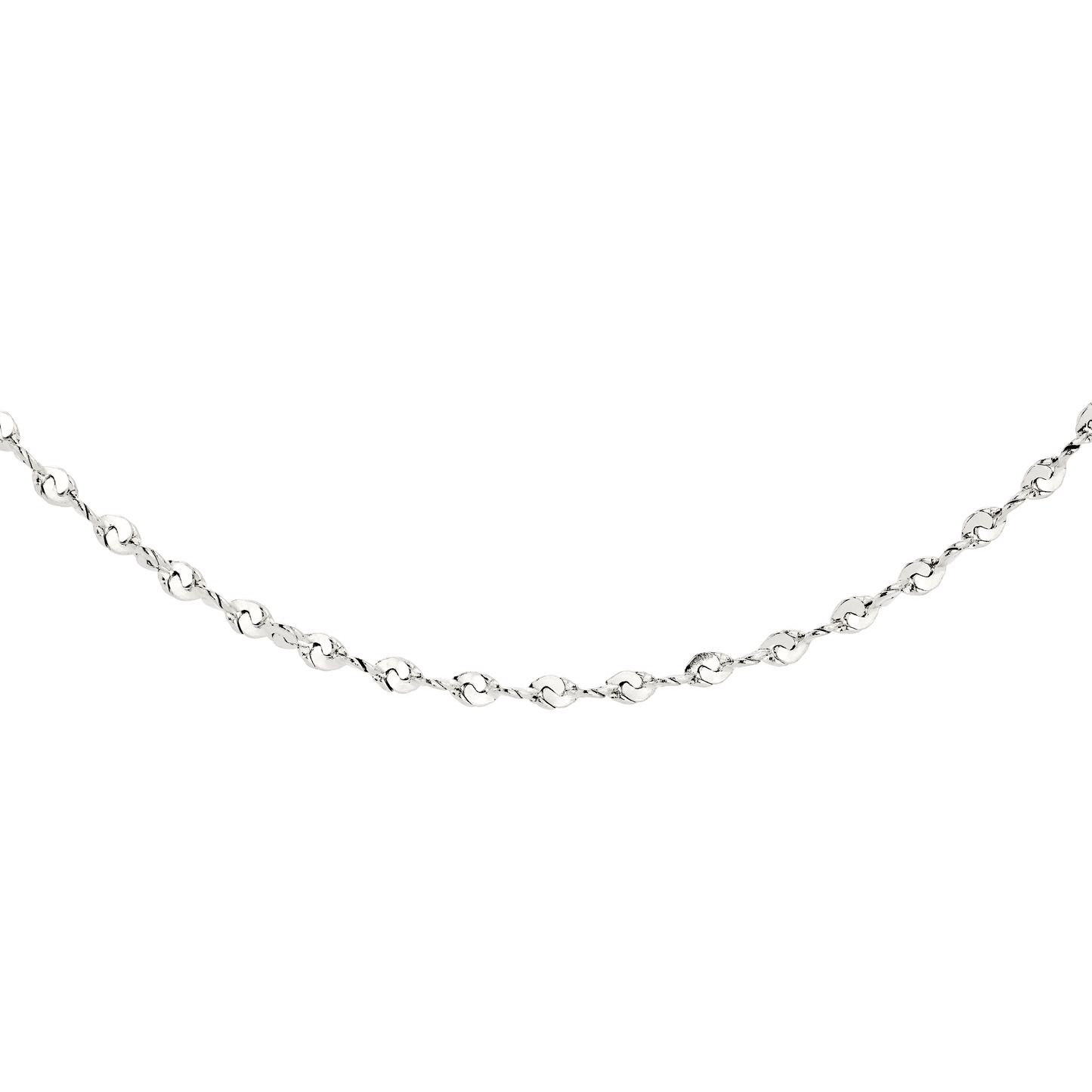 Tinsel Chain Necklace Silber