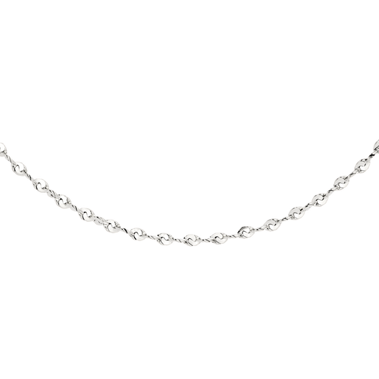 Tinsel Chain Necklace Silber