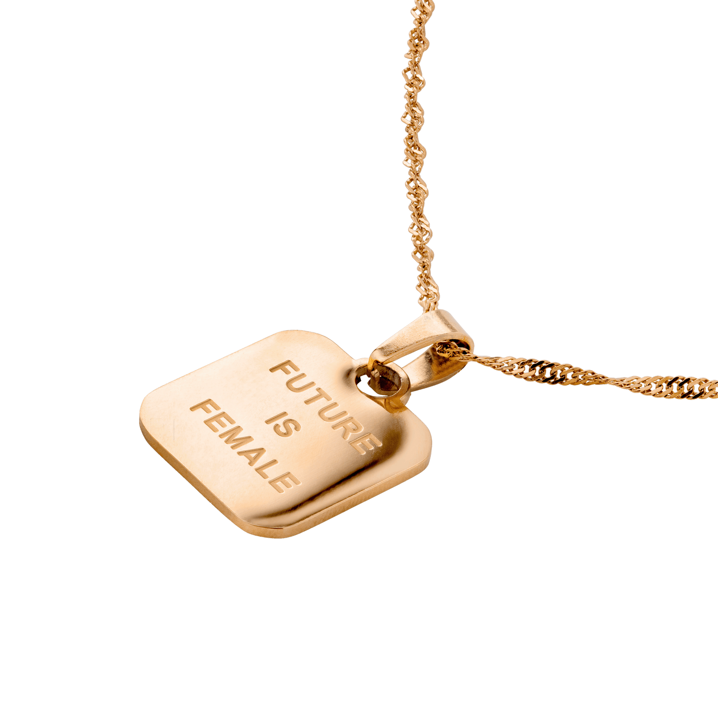 Future is female Necklace Roségold