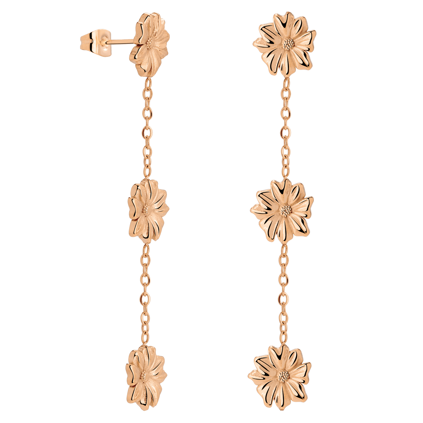 Petal Fall Studs Roségold