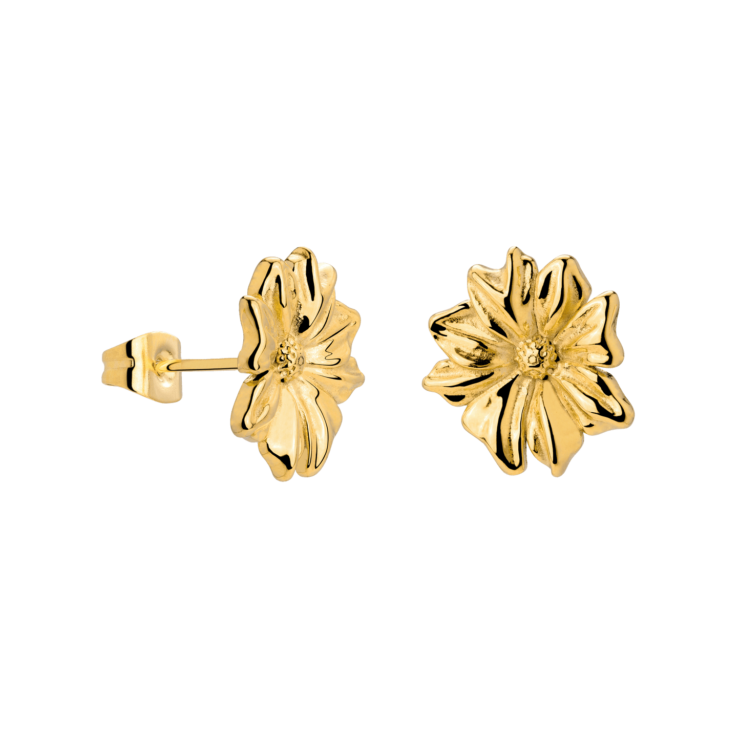 Pure Petal Studs Gold
