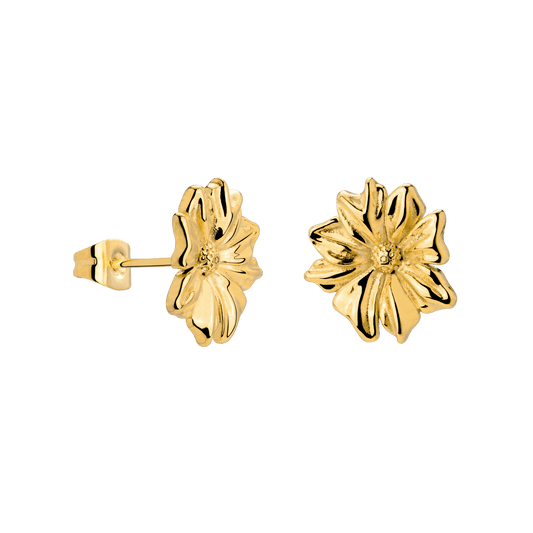 Pure Petal Studs Gold