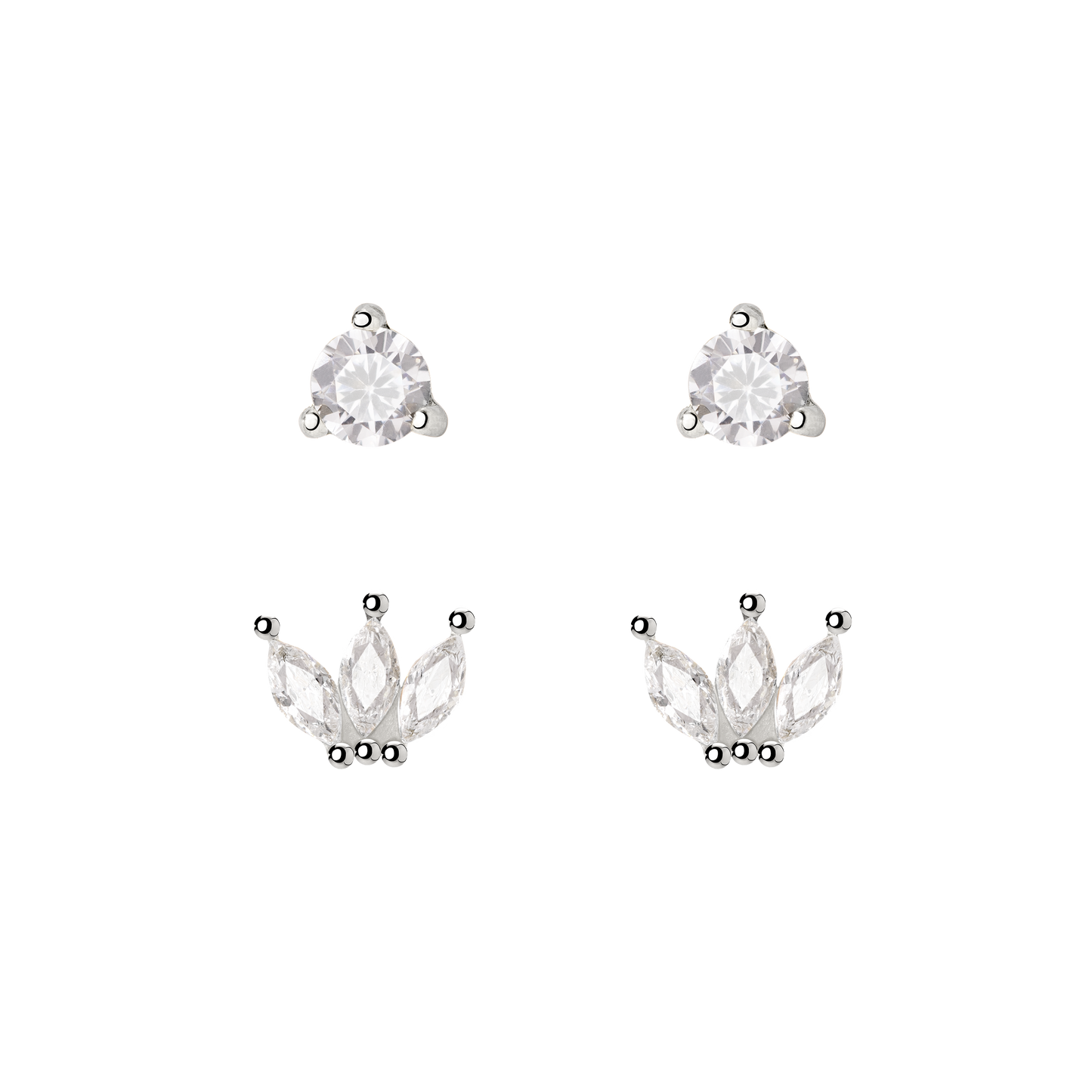 Royalty Stud Bundle Silber