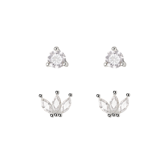 Royalty Stud Bundle Silber