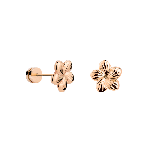 Floral Glow Studs Roségold