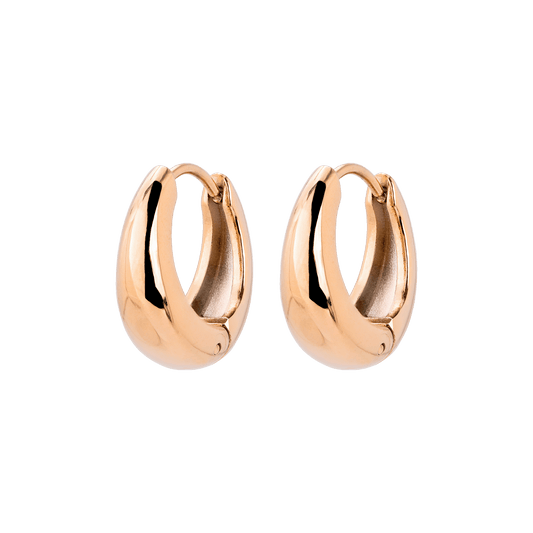 Gilded Curve Hoops Roségold