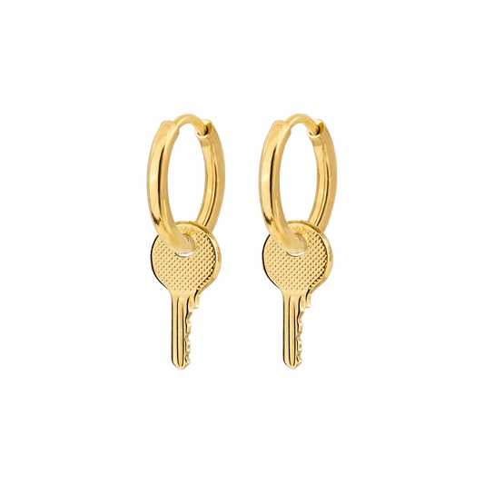 Low-key Hoop Set Small Gold