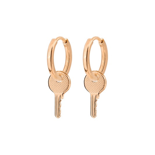 Low-key Hoop Set Small Roségold