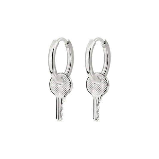 Low-key Hoop Set Small Silber