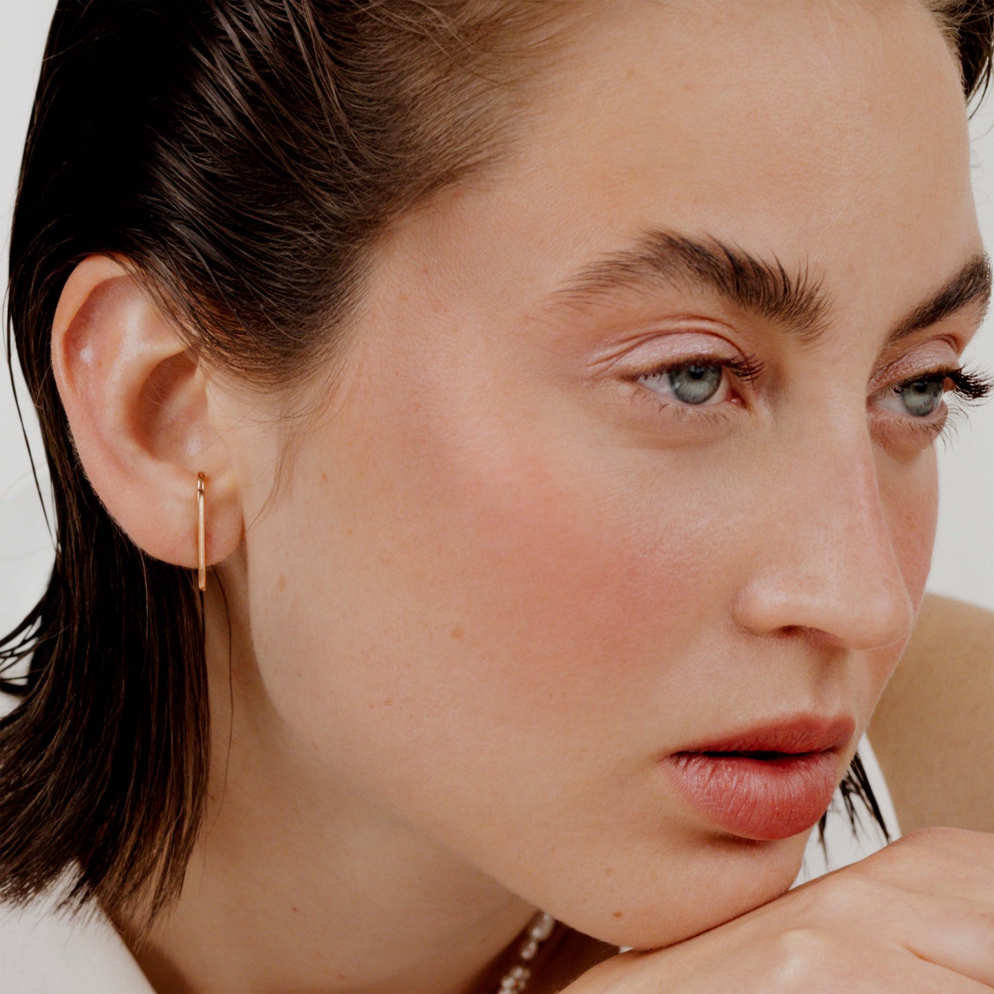 Soft Line Studs Roségold