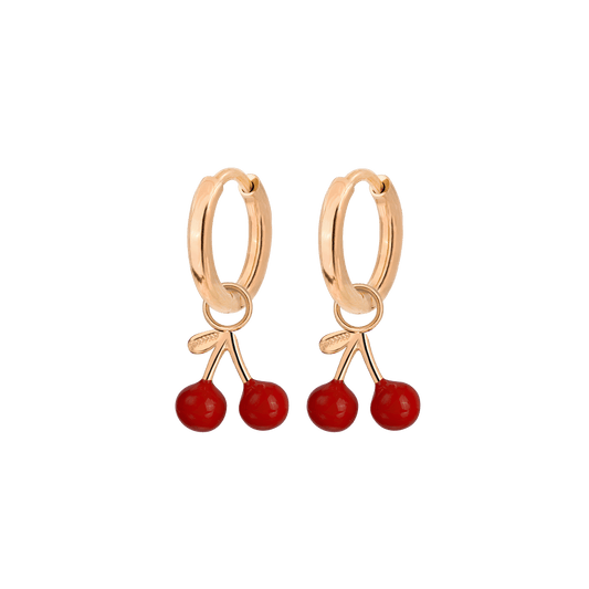 Very Cherry Hoop Set Baby Roségold