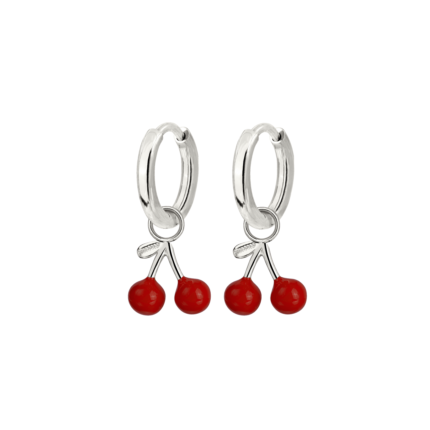 Very Cherry Hoop Set Baby Silber