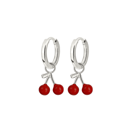 Very Cherry Hoop Set Baby Silber