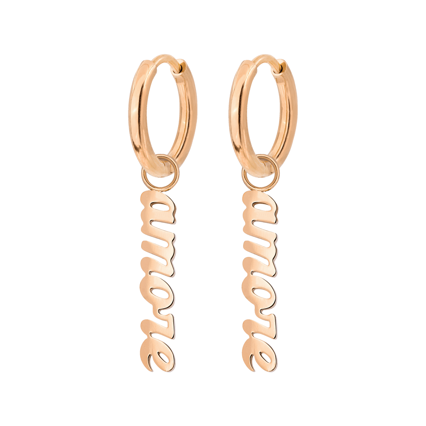 Amore puro Hoop Set Small Roségold